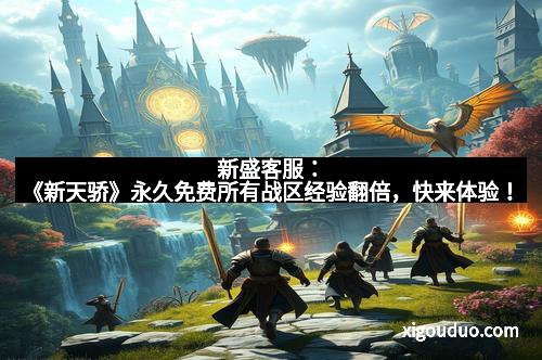 新盛客服：《新天骄》永久免费所有战区经验翻倍，快来体验！
